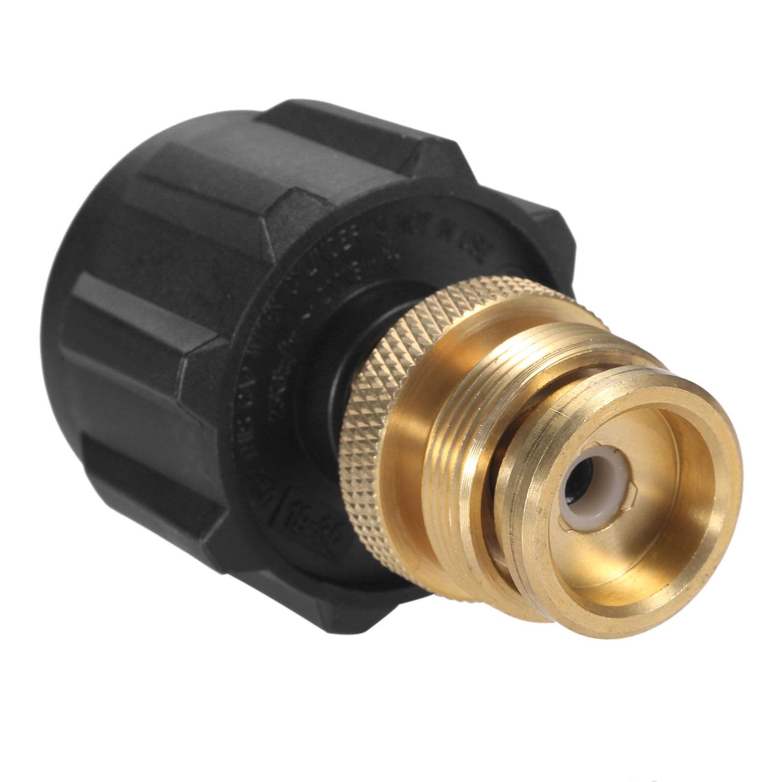 Aupoko propane adapter shows 1lb to 20lb connection for versatile outdoor grilling.