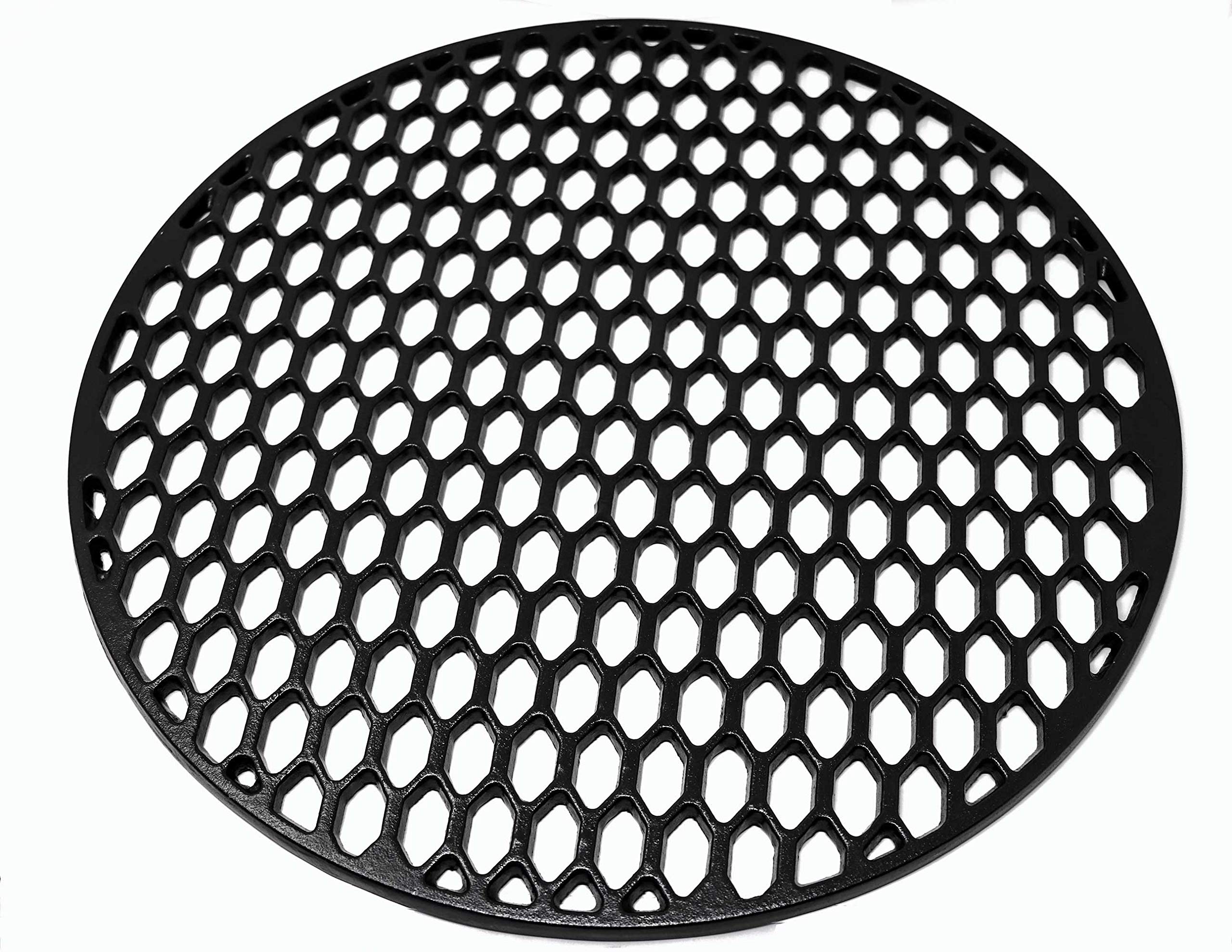 Aura grill grate pre-seasoned surface aids easy flipping and release.