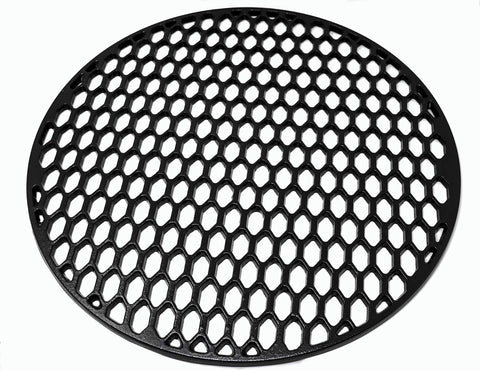 Aura grill grate pre-seasoned surface aids easy flipping and release.