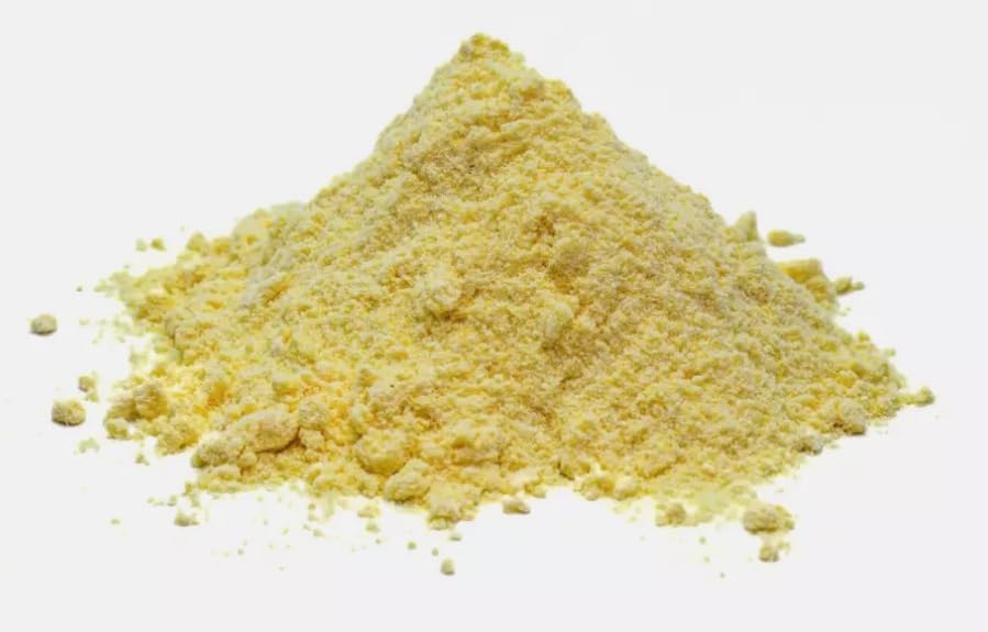 Aura Variety sulfur powder closeup showing texture for ritual use.