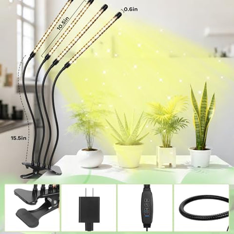 AURAZIGLI LED Grow Light close-up diodes highlighting efficient spectrum