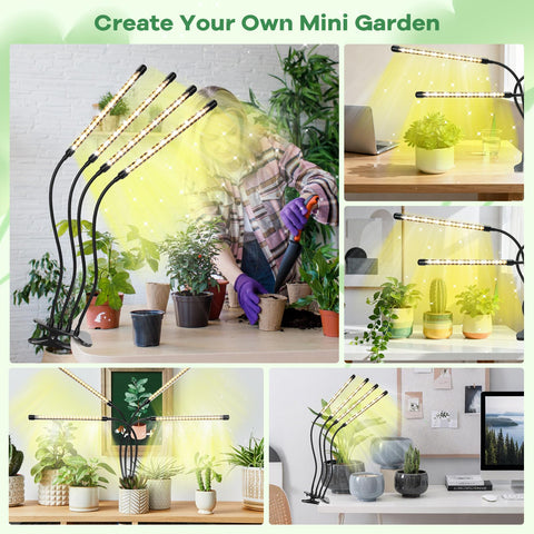 AURAZIGLI LED Grow Light energy-efficient plant light reduces power use