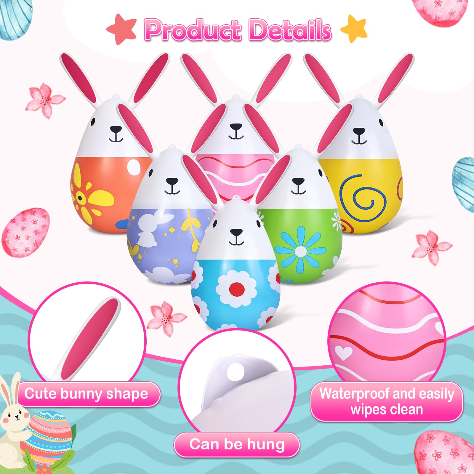 Aurdox 12-pack colorful eggs brighten lawns and create a festive Easter atmosphere.