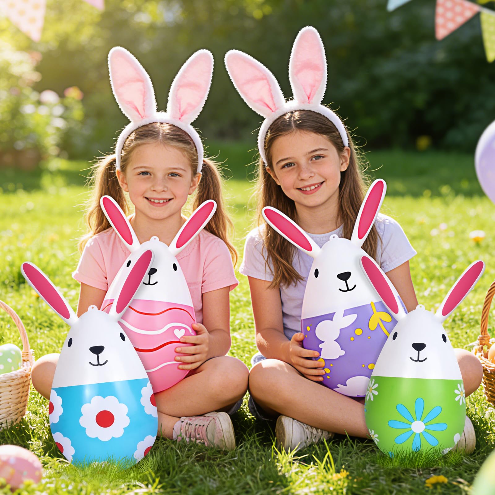 Aurdox easter-eggs yard-decor provides durable display for seasonal celebrations.