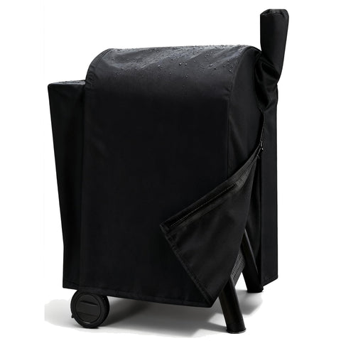 Aurmer grill cover for Traeger Pro 22 and 575 full coverage protects the grill from the elements