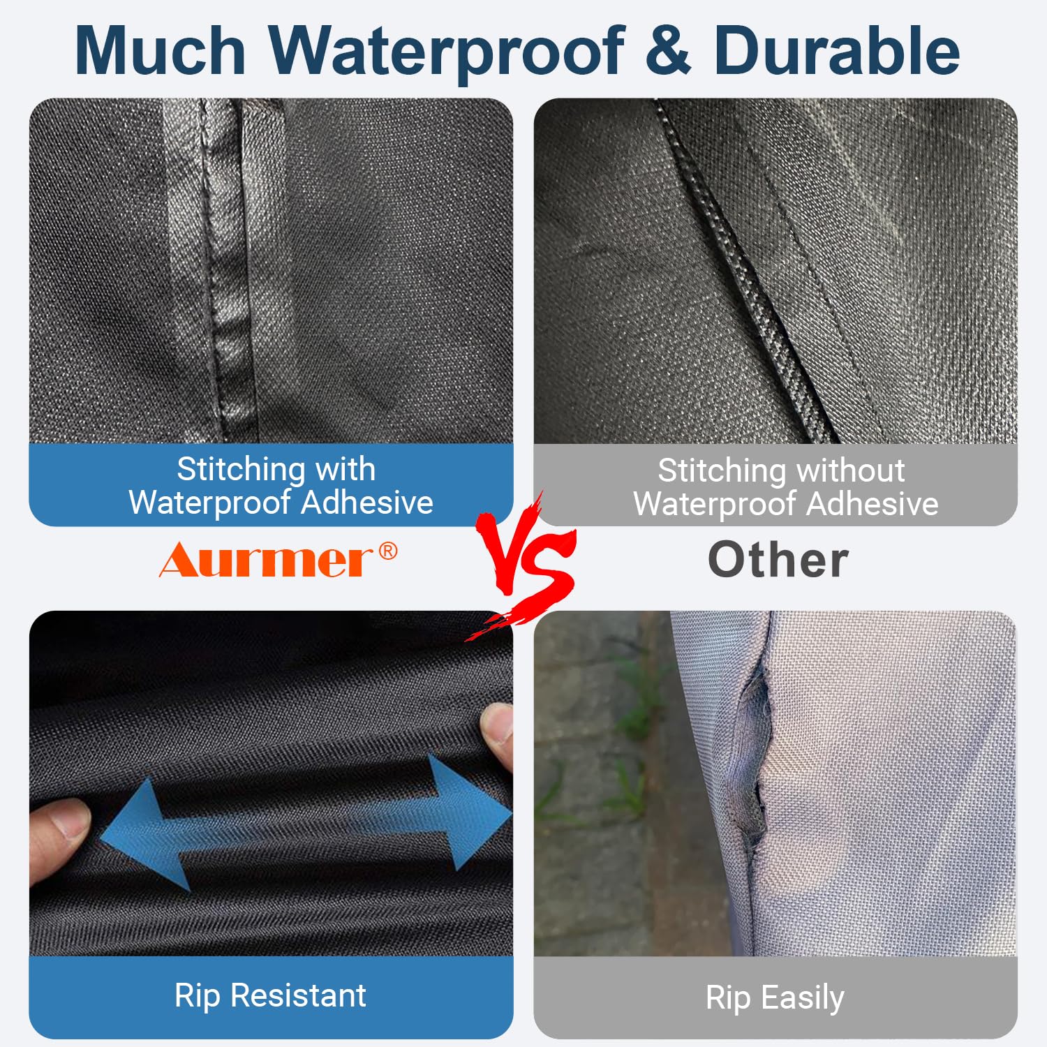 Aurmer outdoor grill cover keeps your setup clean and ready