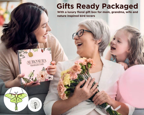 AuroAura Gift-ready luxury packaging for moms, grandmothers, and nature lovers.