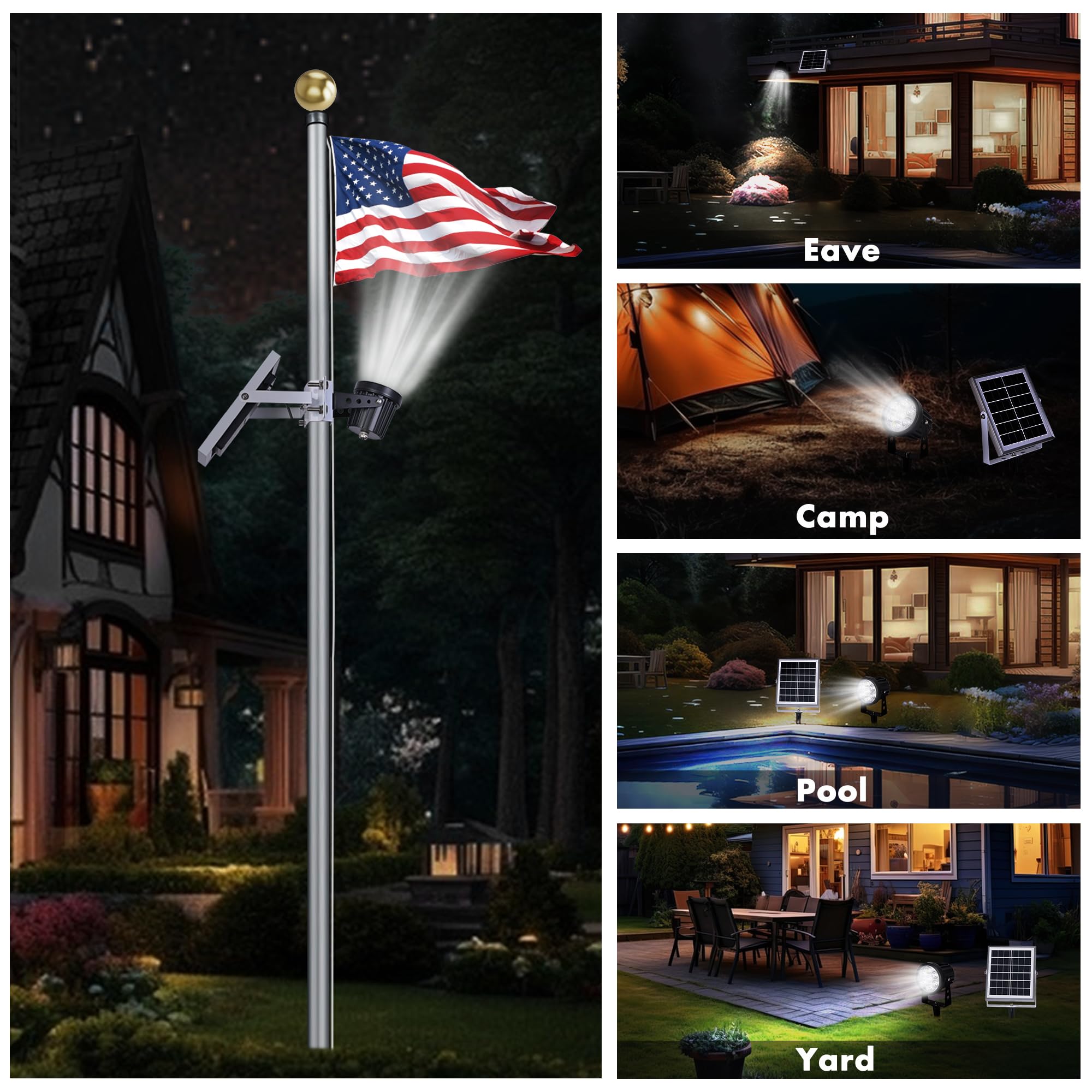 Aurolit Auro 7 Pro yard stake installation for lawn placement