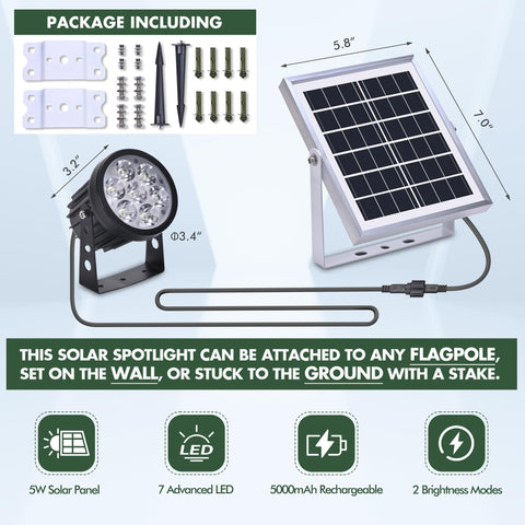 Aurolit Auro 7 battery with 5000mAh capacity for extended lighting.