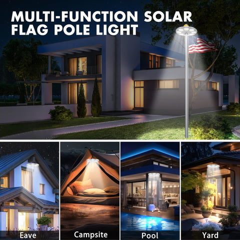 Aurolit flagpole light packaging and included components