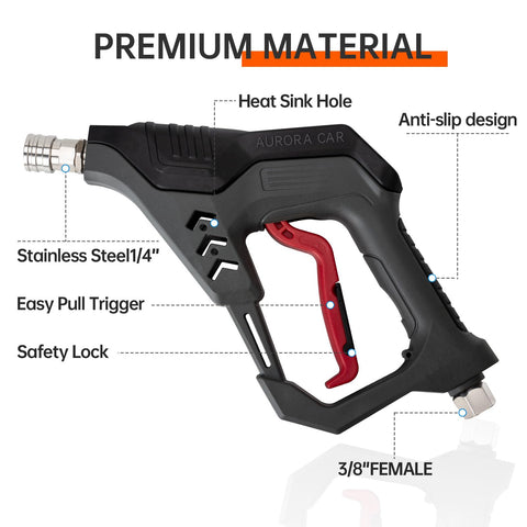 Foam cannon compatibility with the AURORA CAR short gun setup