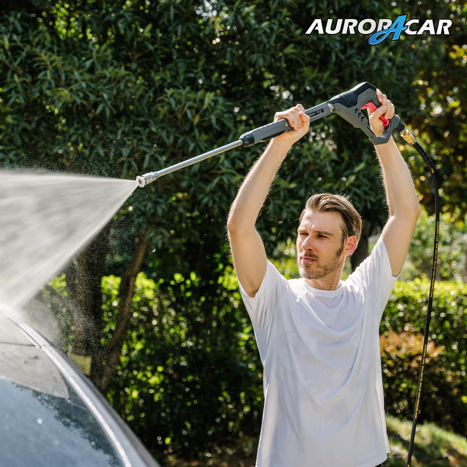 AURORA CAR 5000 PSI stainless steel gun delivers durable performance.