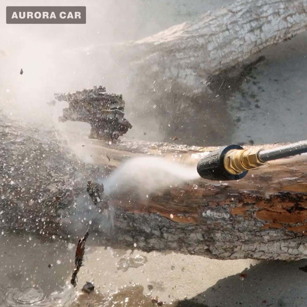 1/4-inch quick-connect plug on Aurora Car nozzle for fast setup