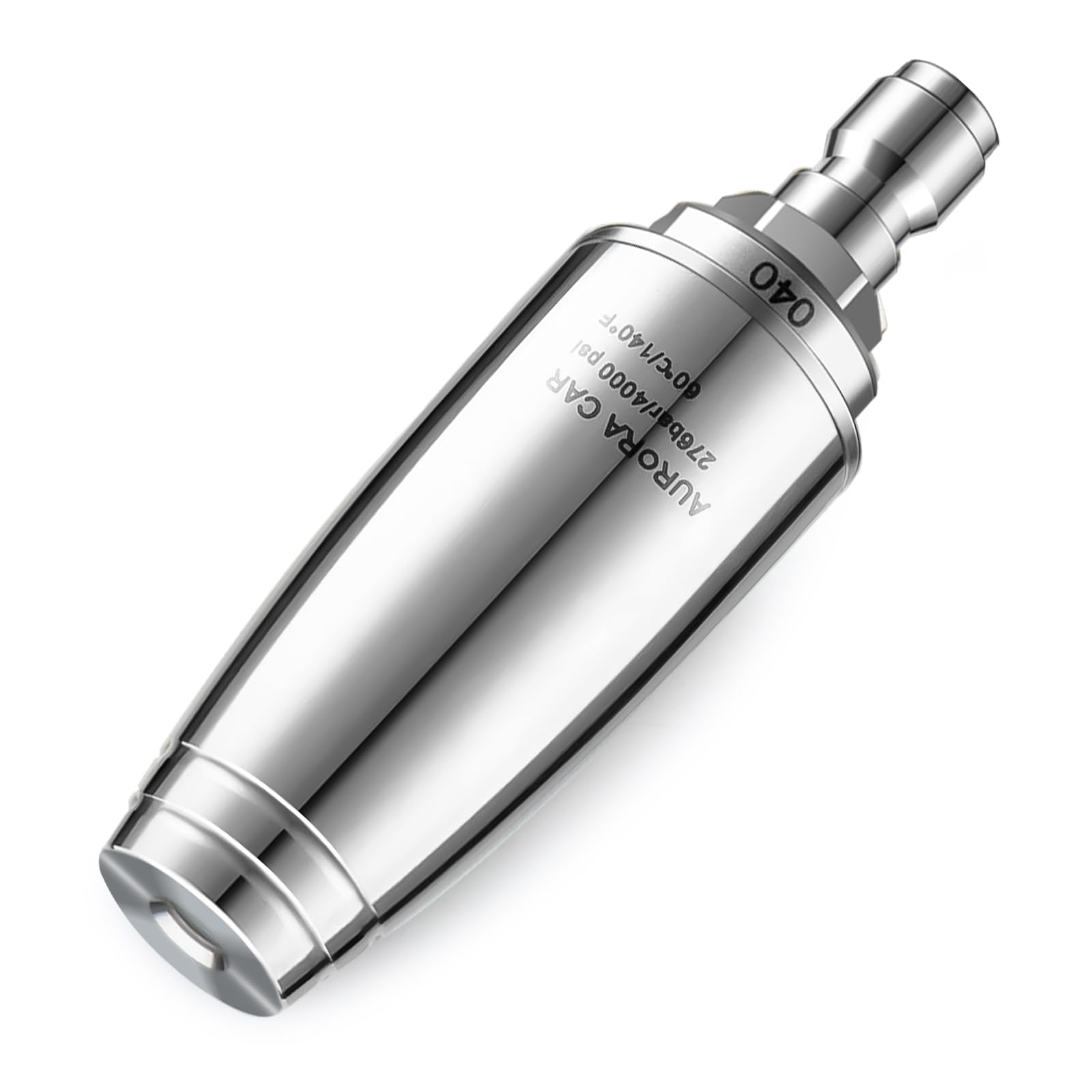 Aurora Car stainless steel turbo nozzle with 360 rotation for faster, even cleaning.