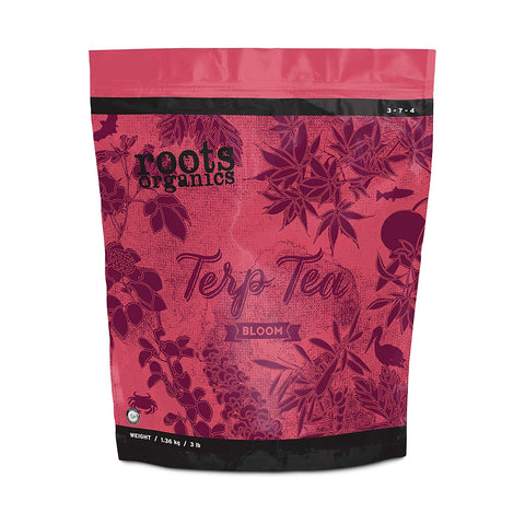 Aurora Innovations Terp Tea Bloom bottle promotes robust flowering in home gardens