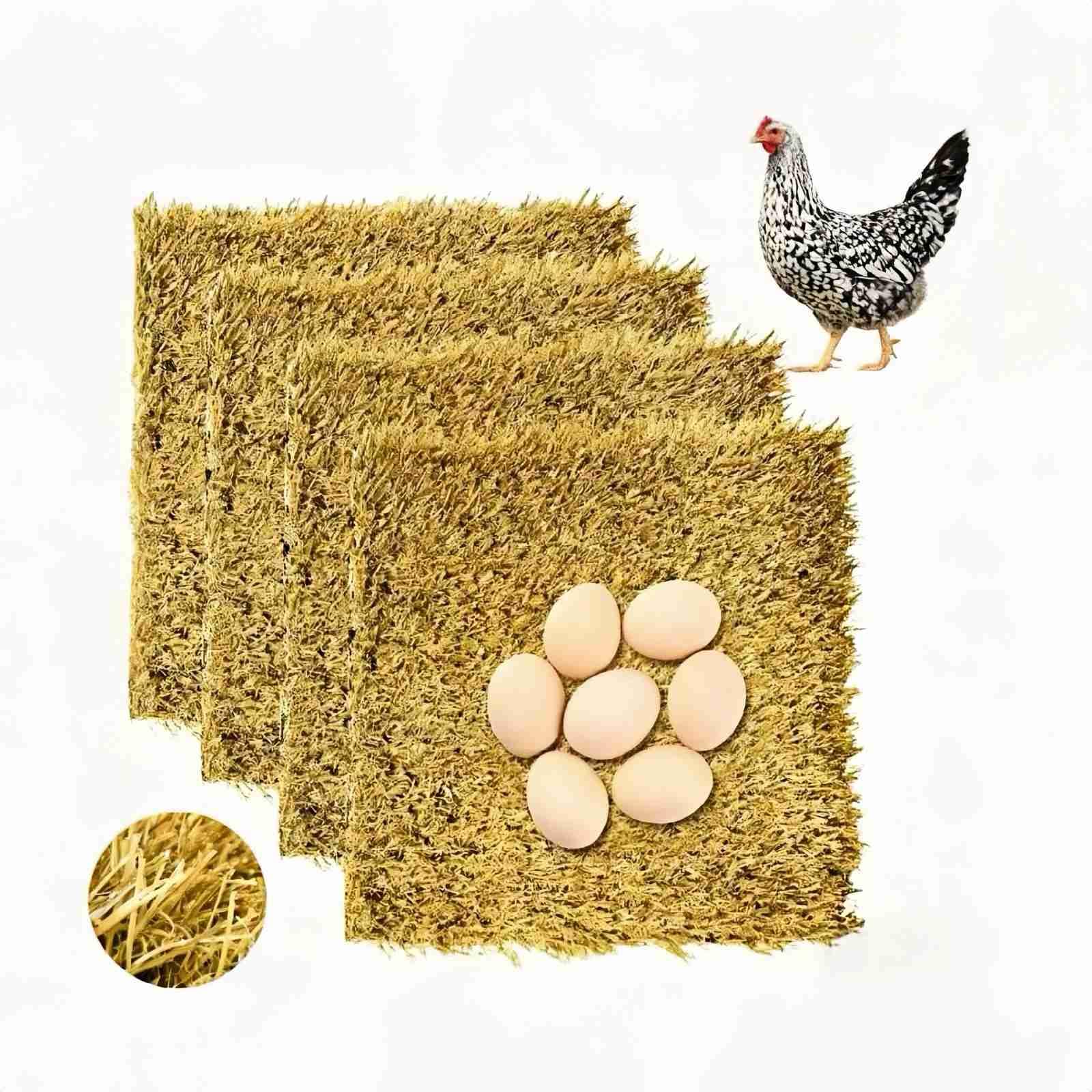 AuroVyxx chicken nest pad 12x12 in coop, washable and comfortable.