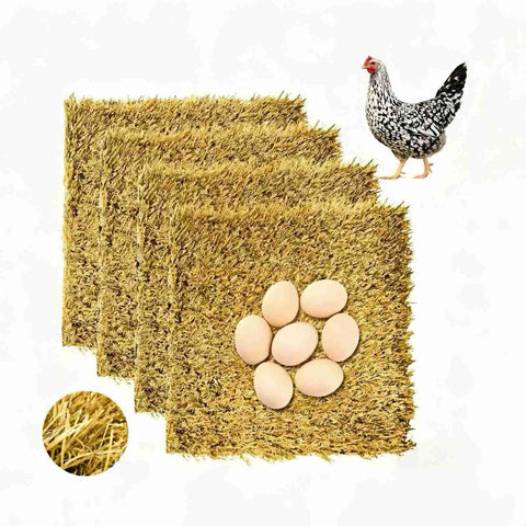 AuroVyxx chicken nest pad 12x12 in coop, washable and comfortable.