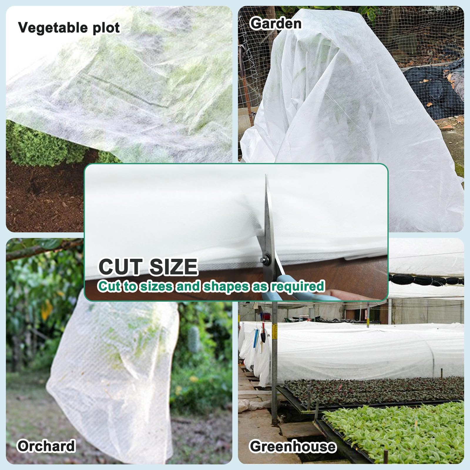 AUSHUCU double-layer setup provides enhanced frost protection during cold spells.