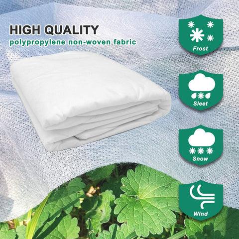 AUSHUCU floating row cover blocks cold while allowing light and air.