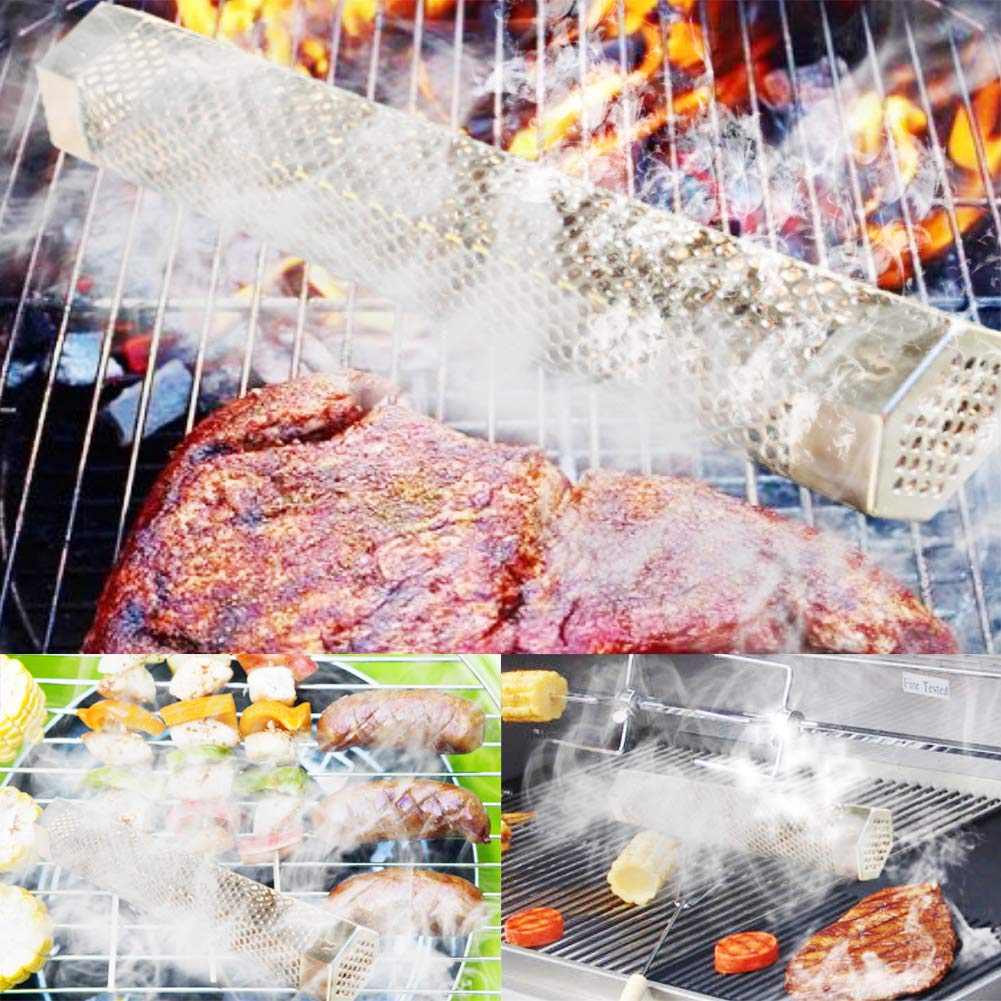Aushucu portable smoker tube ideal for outdoor barbecues