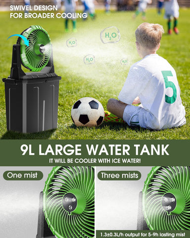 Ausic misting fan single nozzle for personal indoor cooling
