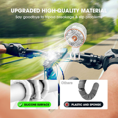 Ausic multi-use fan for clip-on, desk, and treadmill keeps you comfortable.