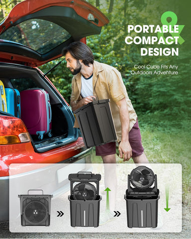 Ausic patio/camping base with hook for hanging outdoors.