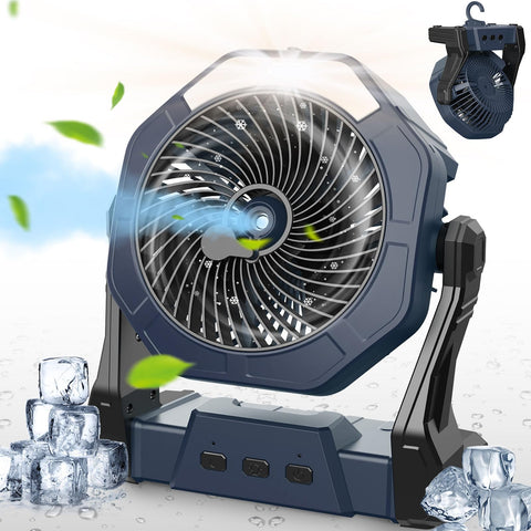 Ausic portable misting fan in hand for on-the-go cooling