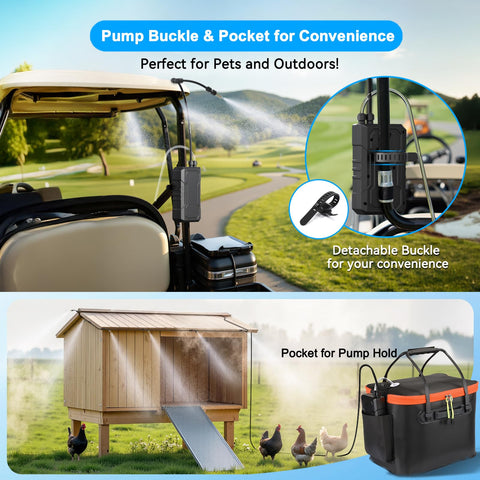 Ausic detachable buckle for mounting on poles or branches.