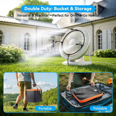 Ausic 26ft mist hose extends reach for patios and canopies.