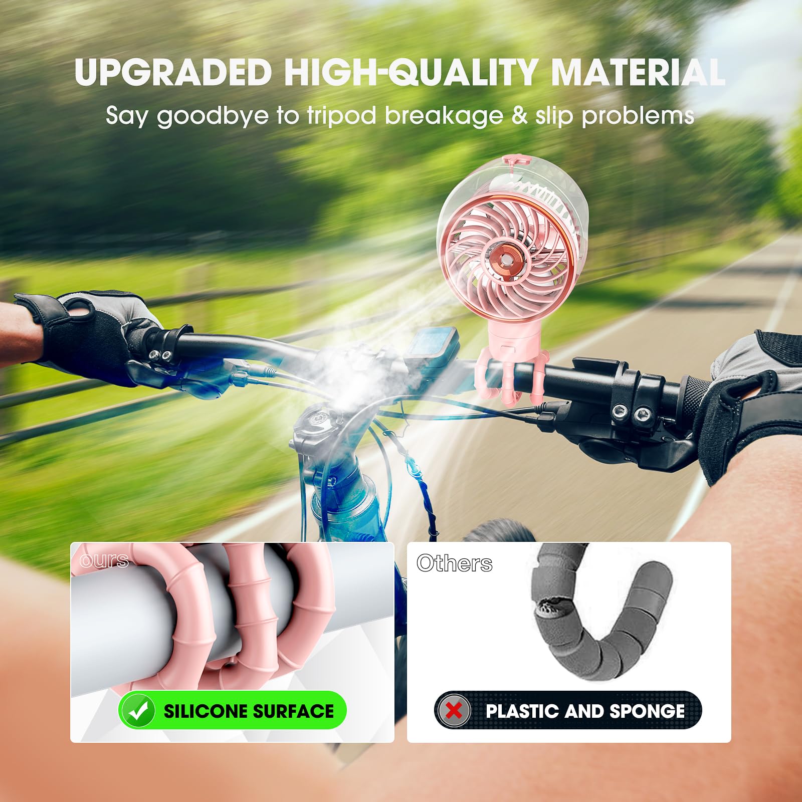 Ausic upgraded metal tripod provides sturdy, non-slip support for safe setup
