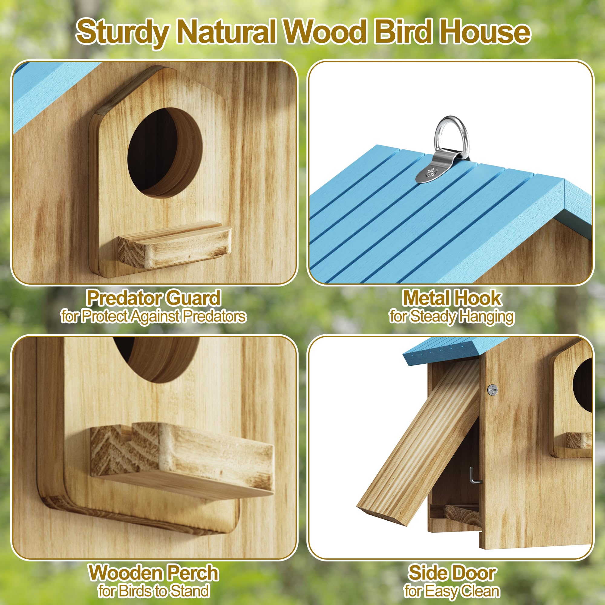 Auslar predator guard helps deter larger birds from nest intrusions