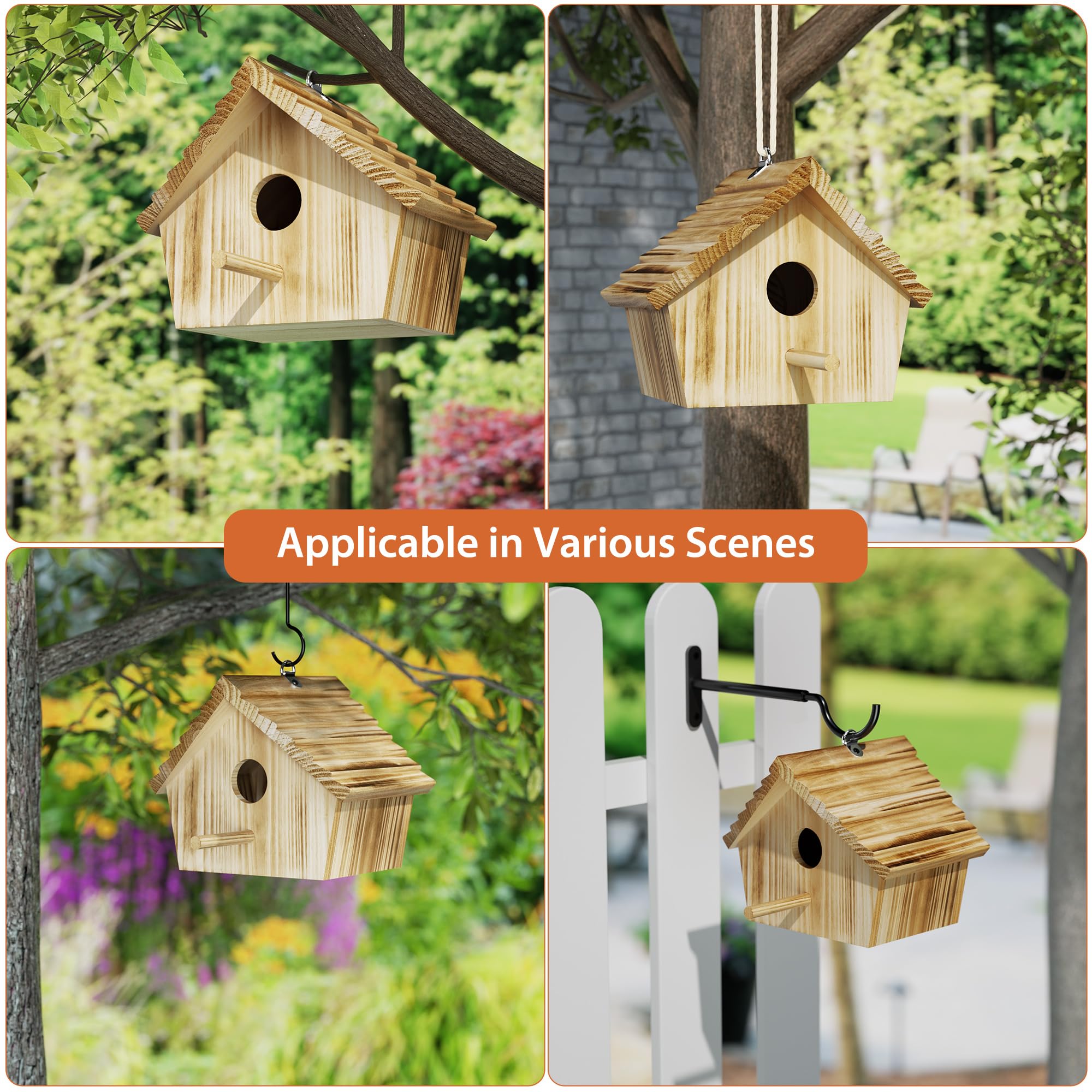 Auslar bird house standing foot providing stable placement