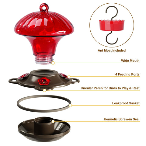 Auslar four-port feeding ports offer multiple visits.