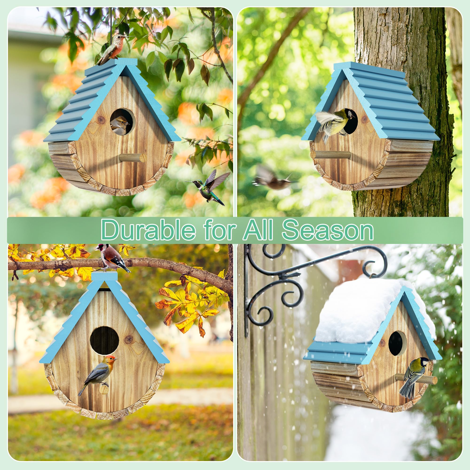 Auslar garden-view bird house — observe birds from your yard.