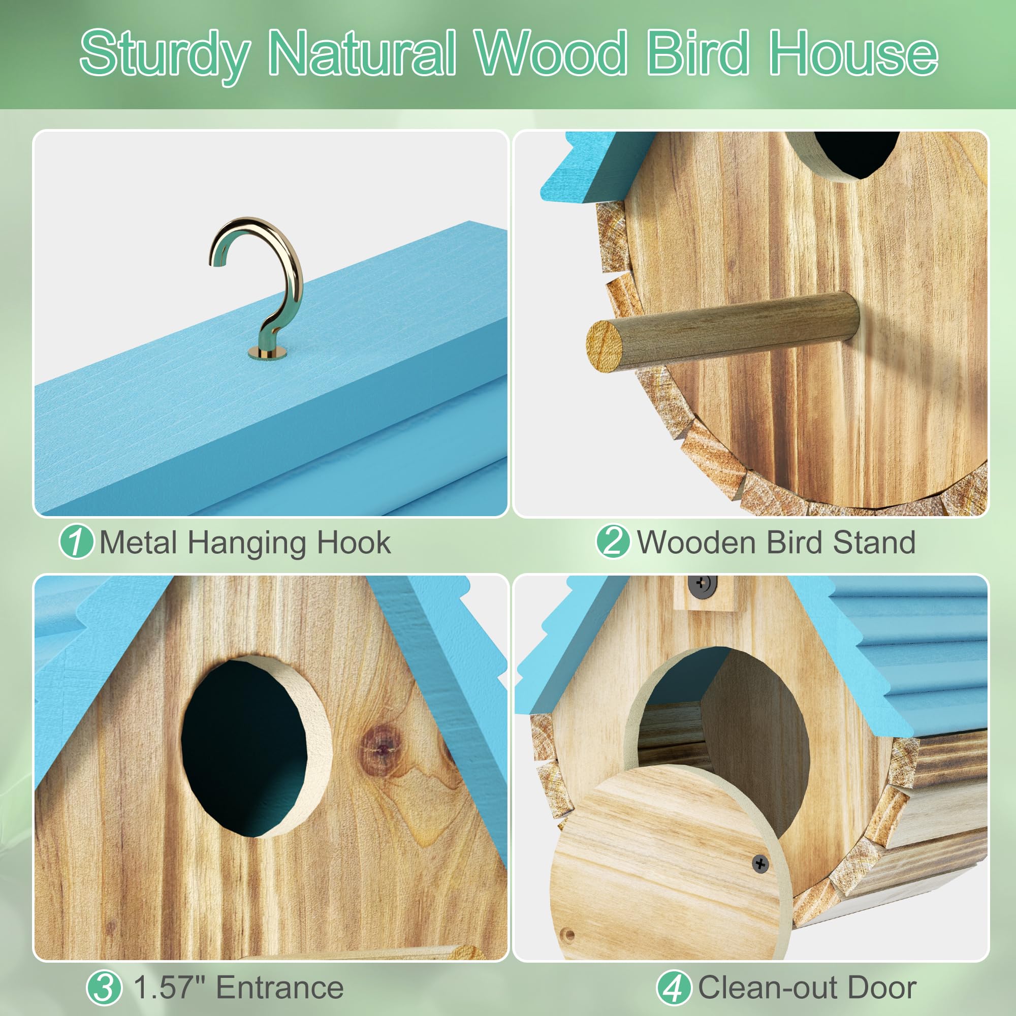 Auslar swivel back door ventilation — easy airflow and cleaning.