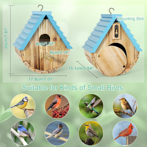 Auslar two installation options — hang or mount with included screws.
