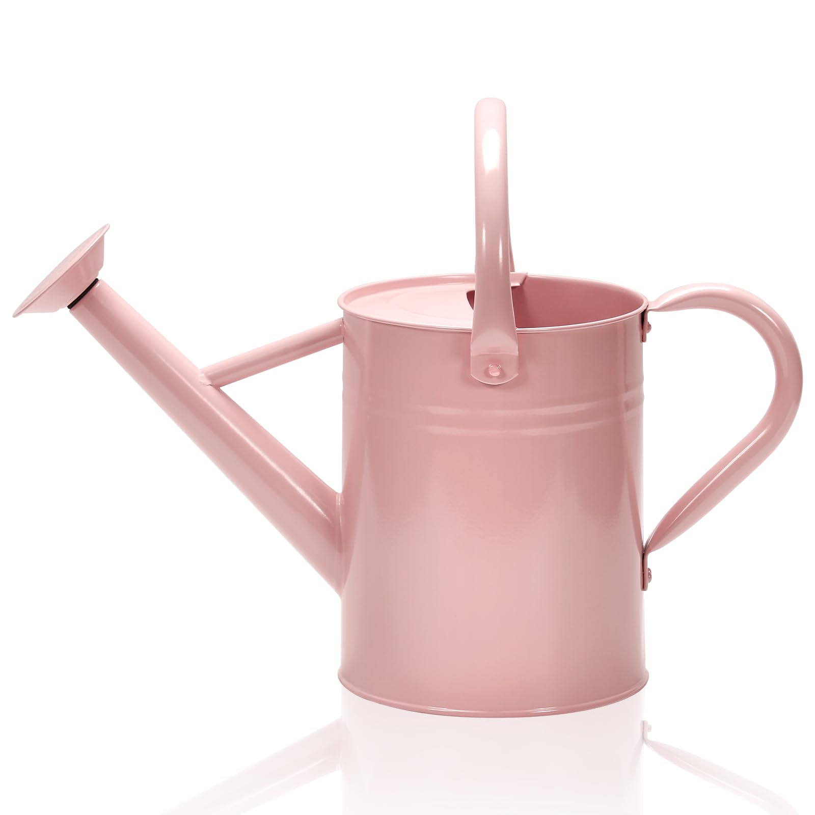 Ausluru pink watering can with removable spout for indoor and outdoor use.