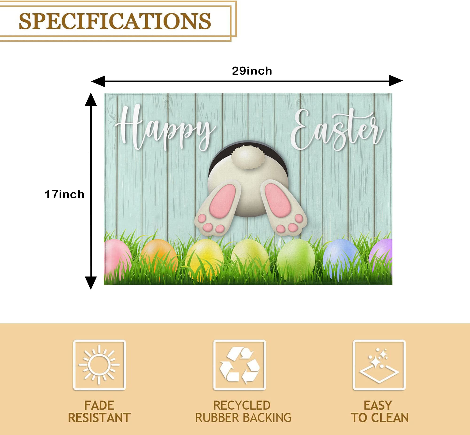 AUSTAB spring design door mat at an entryway enhancing decor and cleanliness.