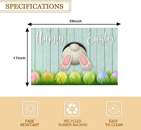 AUSTAB spring design door mat at an entryway enhancing decor and cleanliness.