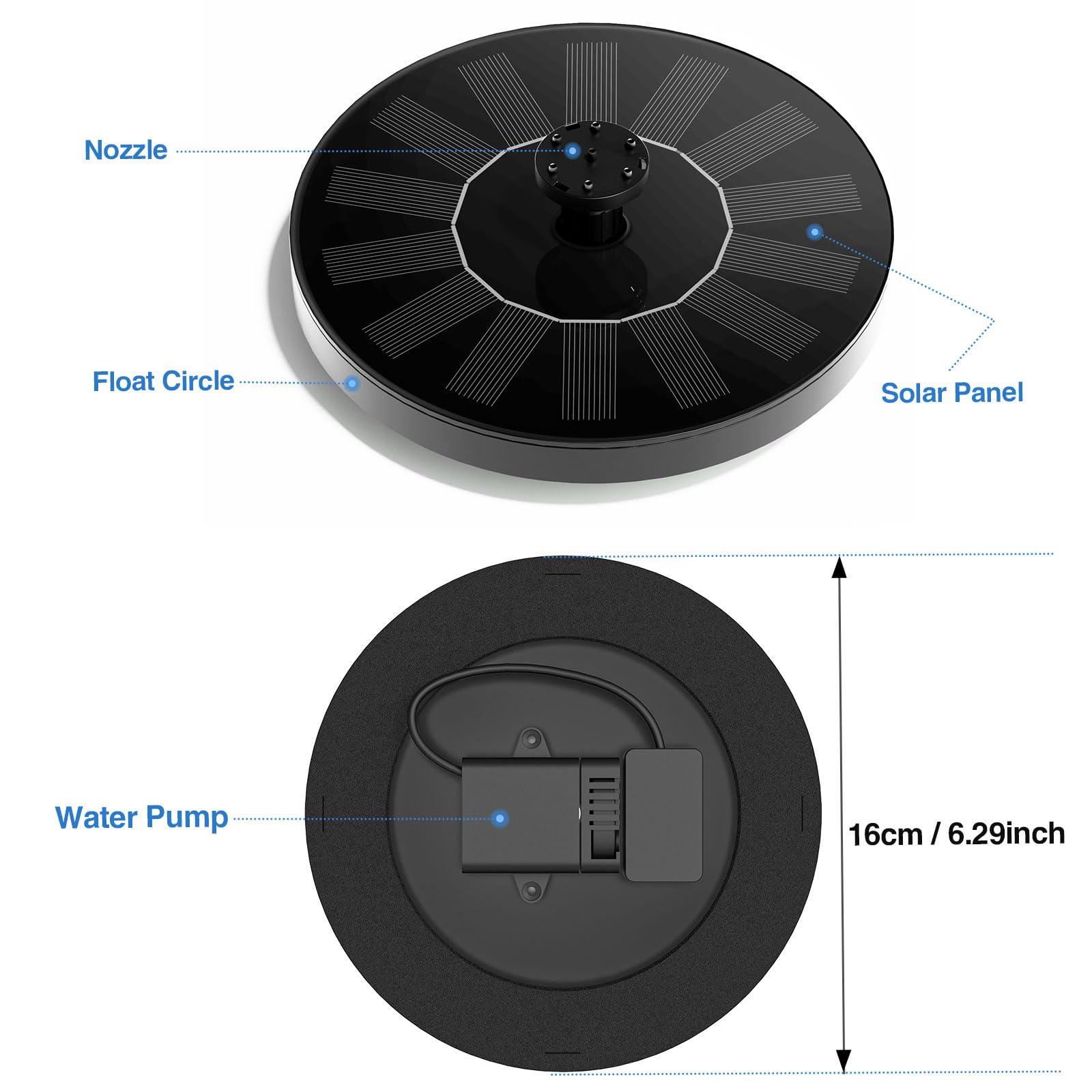 AUTGA solar-bird-bath-nozzles-4 offers six options to tailor height.