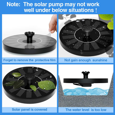 AutGA fountain with six nozzle heads offering varied spray styles for ponds.