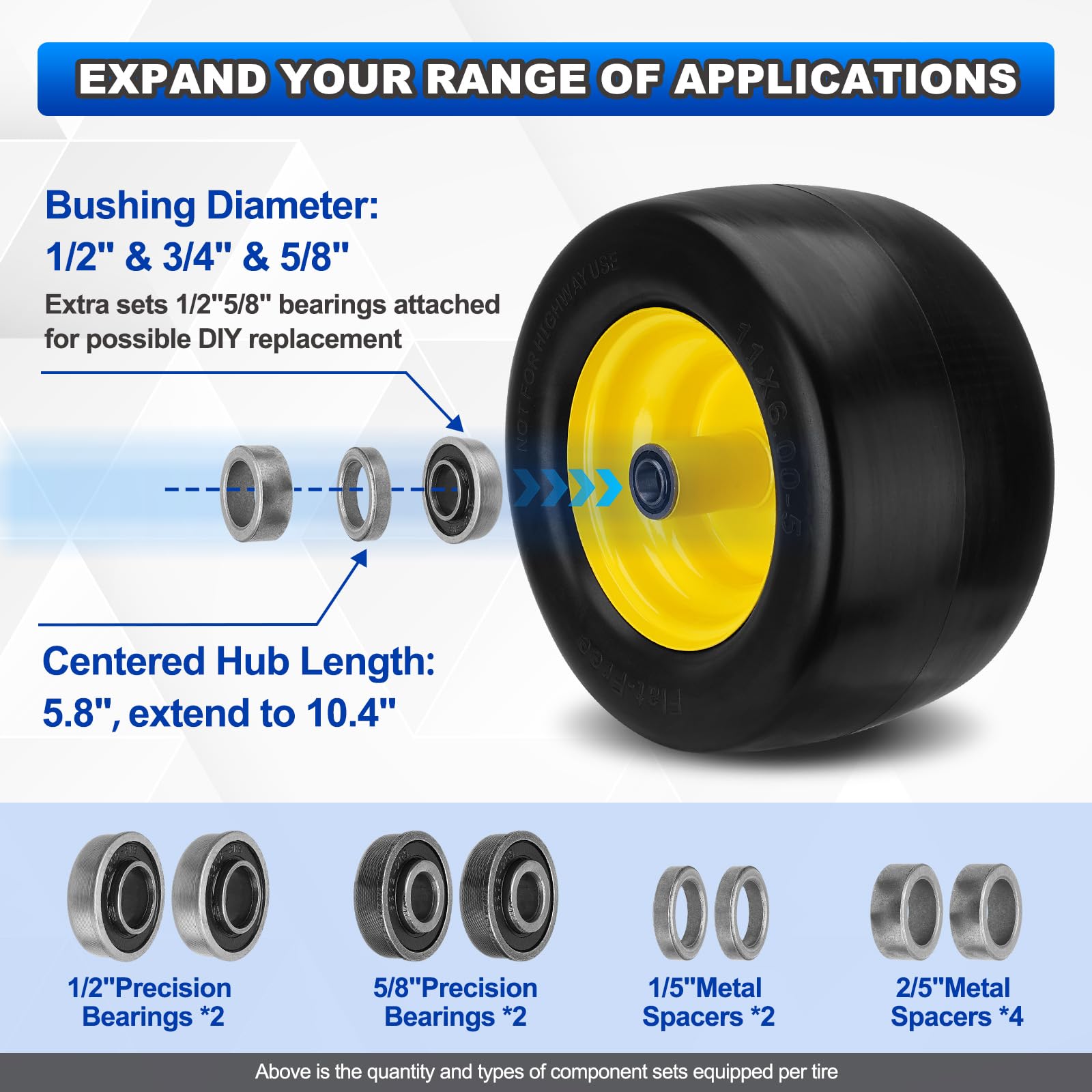 Autobaba centered hub 58-104 inch with easy alignment.