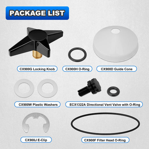 AUTOBABA CX900J E-ring secures assembly for robust locking