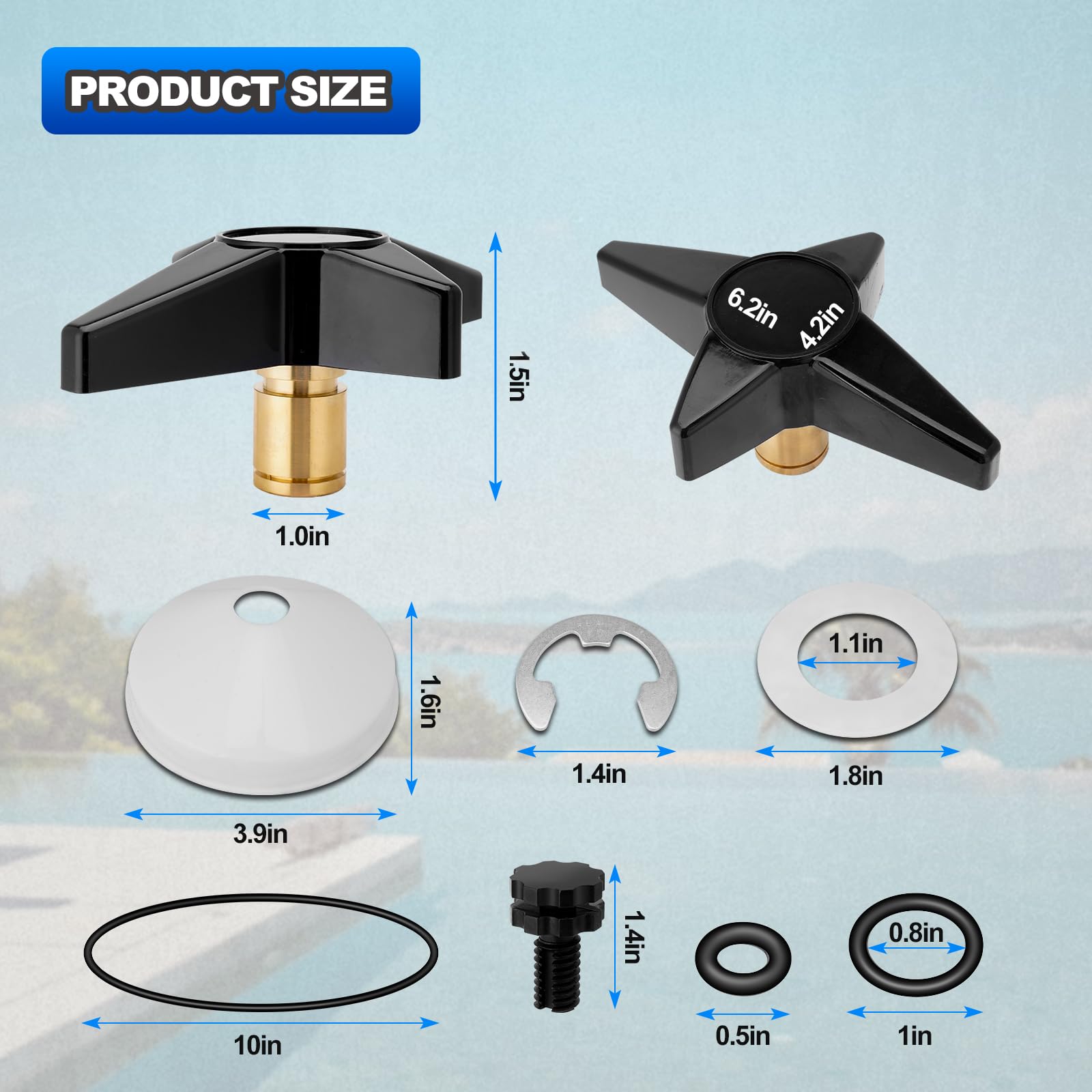 AUTOBABA CX900H O-ring seals the knob assembly to prevent leaks