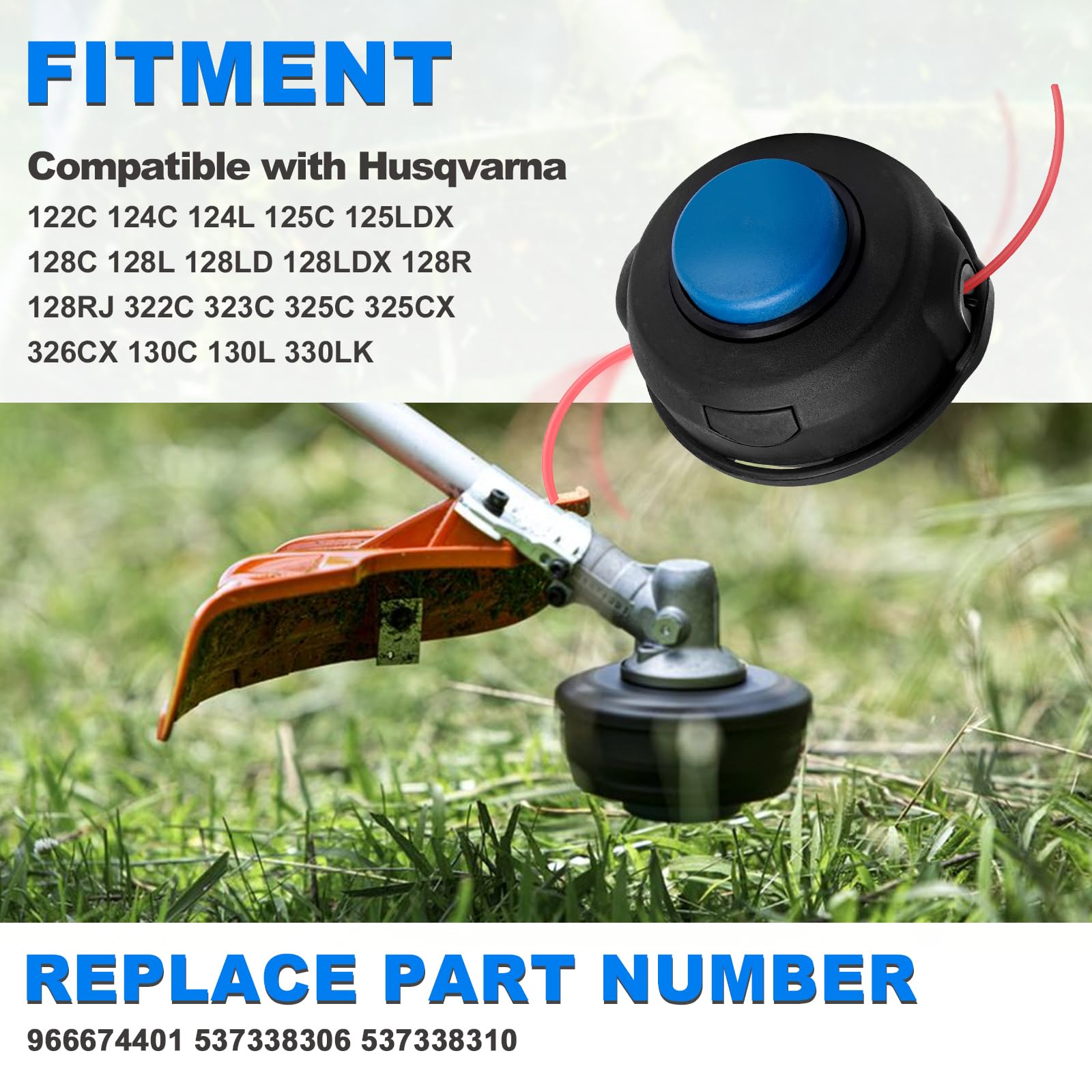 AUTOBABA Husqvarna straight shaft compatibility enables versatile replacements