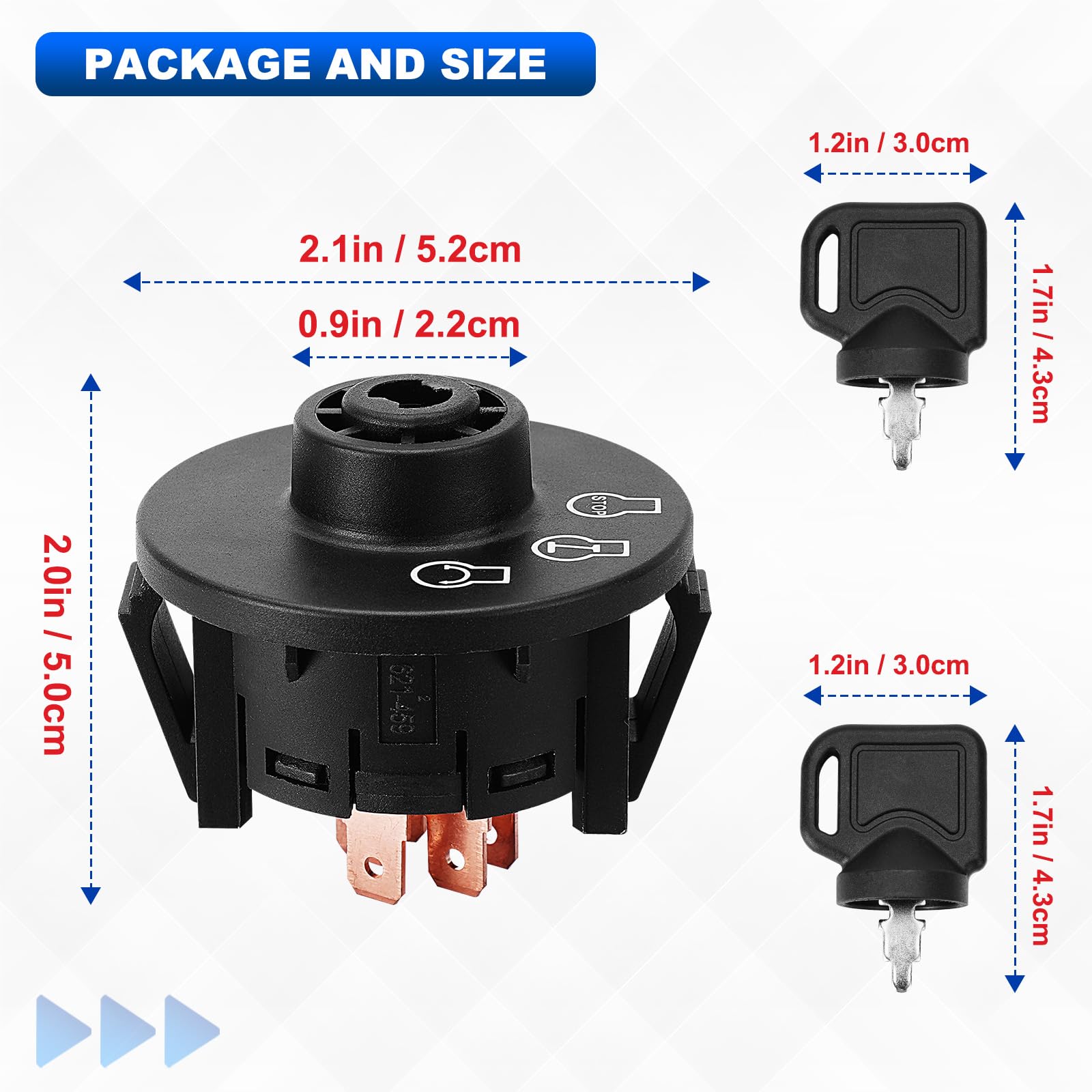 AUTOBABA ignition switch includes a 12-month warranty for confidence.