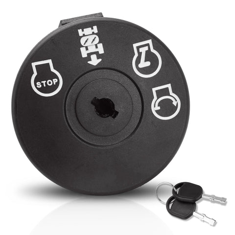 AUTOBABA lawn mower ignition switch 4-position with key for secure starts.