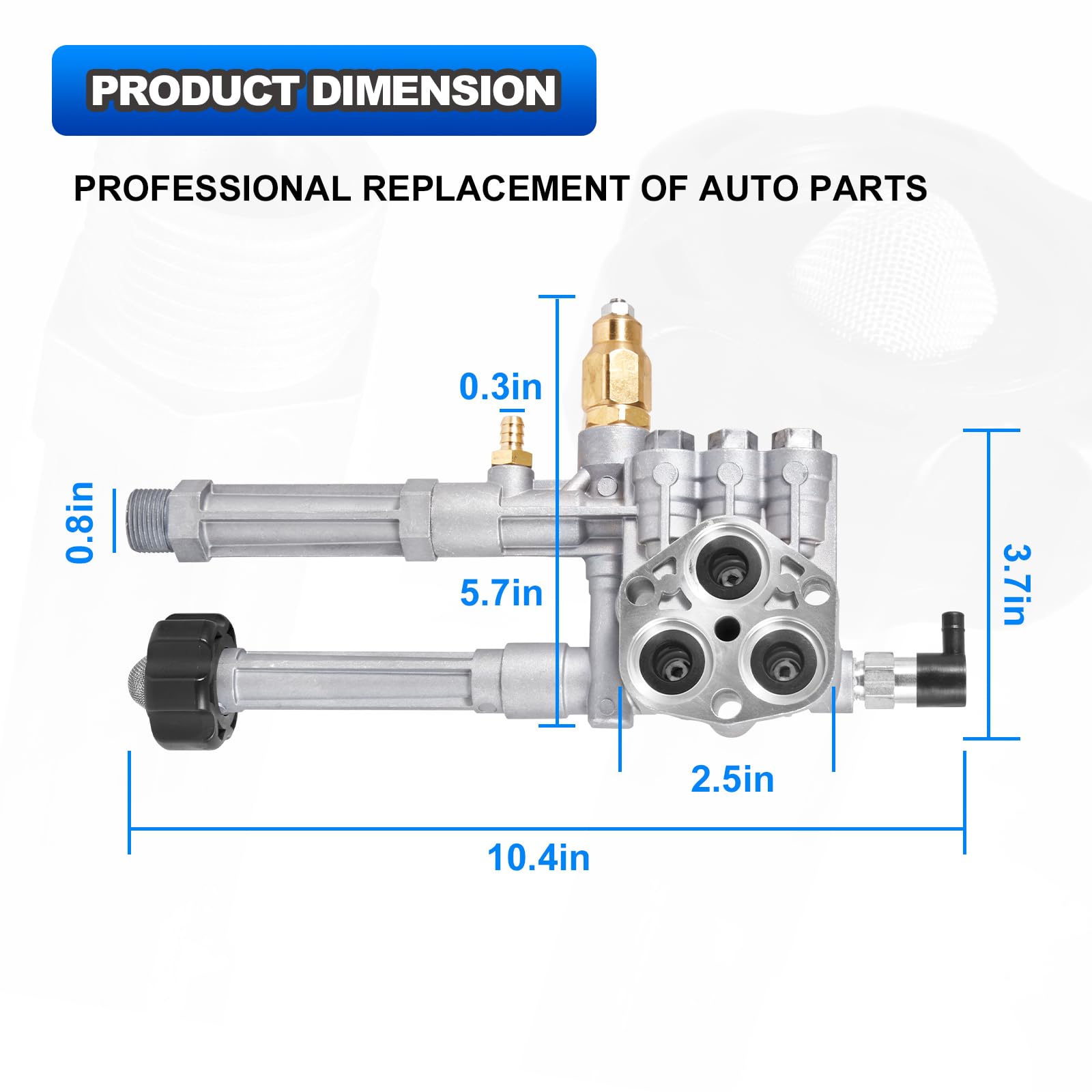 AUTOBABA pump head design for RMW/SRMW axial cam pumps for precise fit