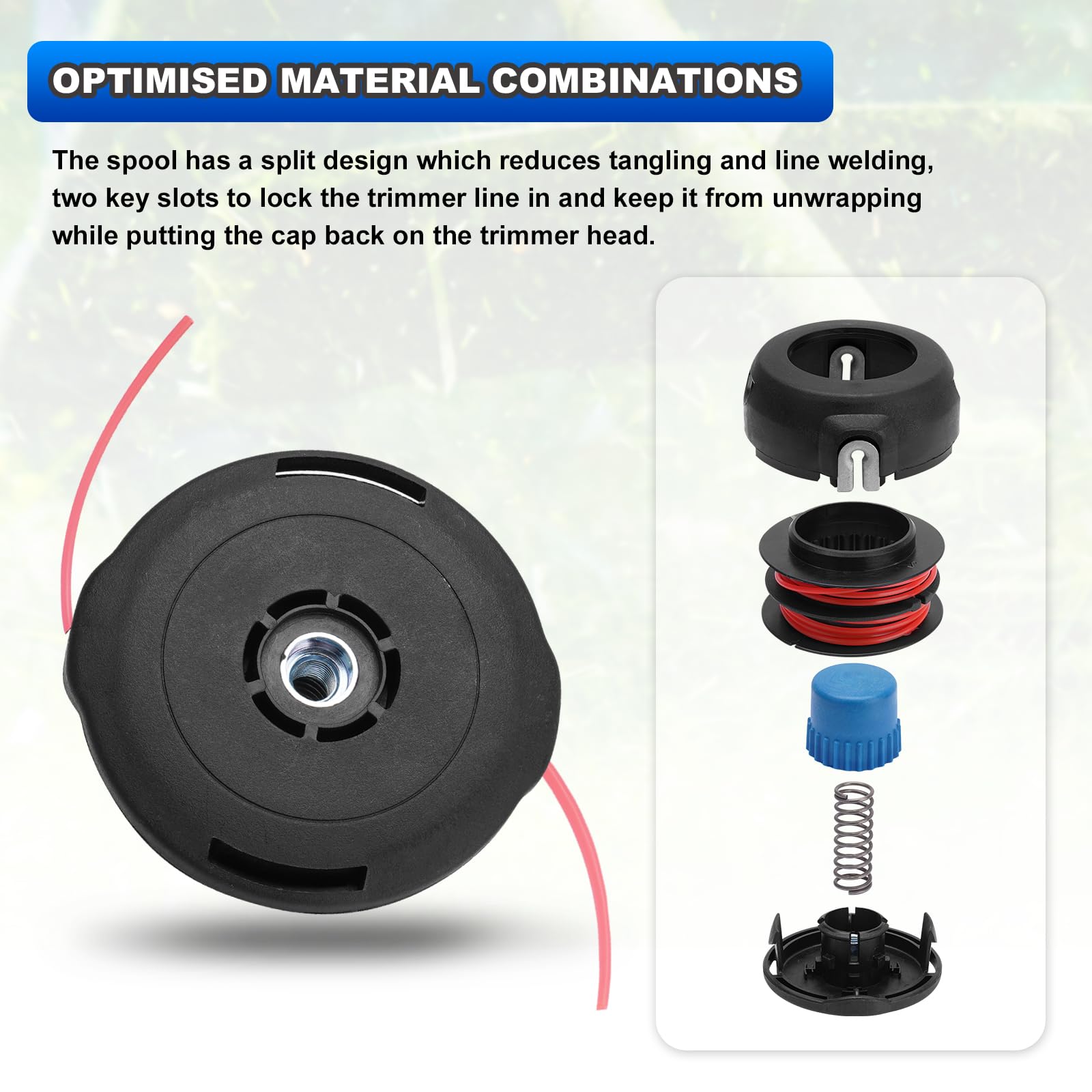 AUTOBABA universal 10 mm x 1.25 left-hand arbor fits many Husqvarna models